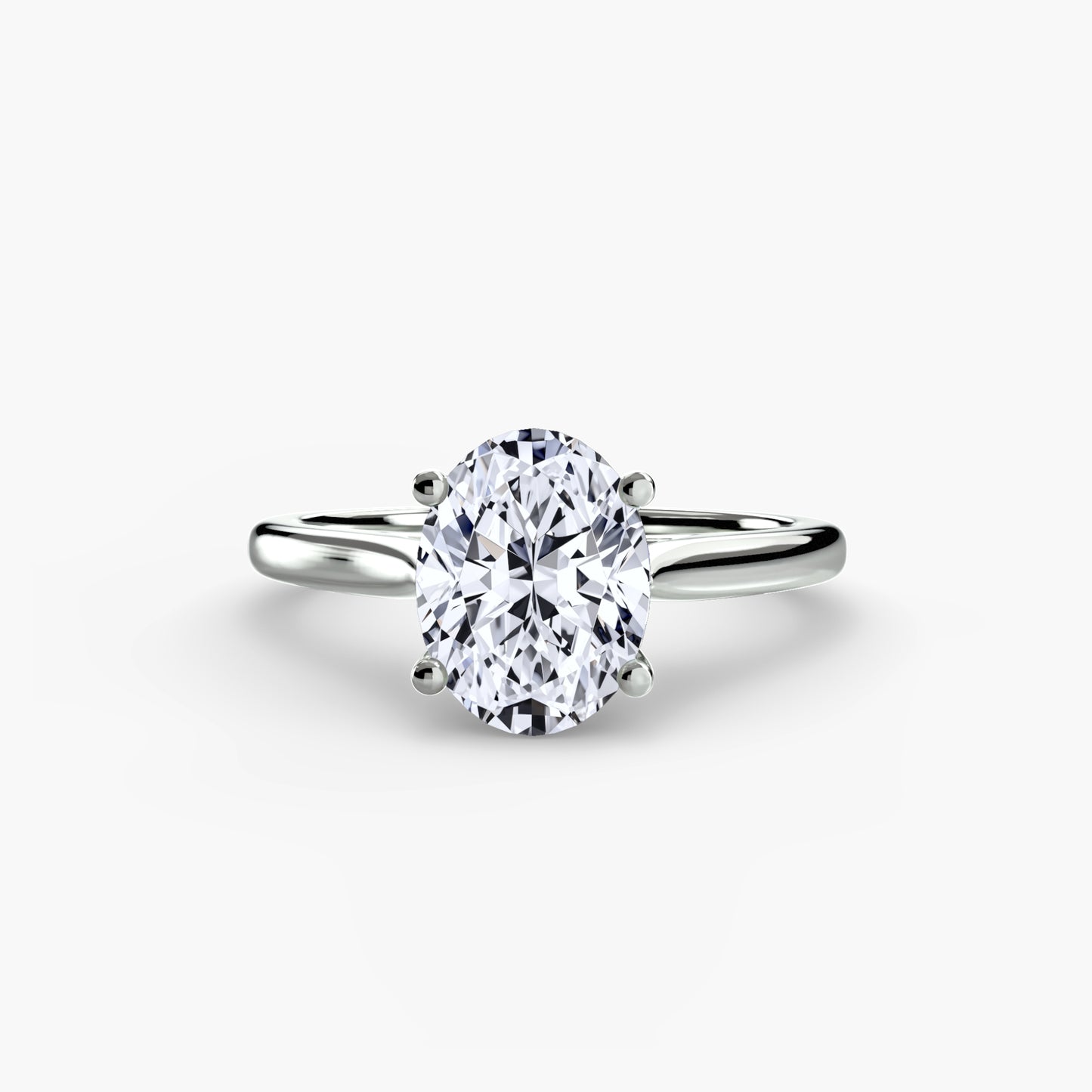 솔리테어링1 Oval 0.5-3.0 ct Platinum