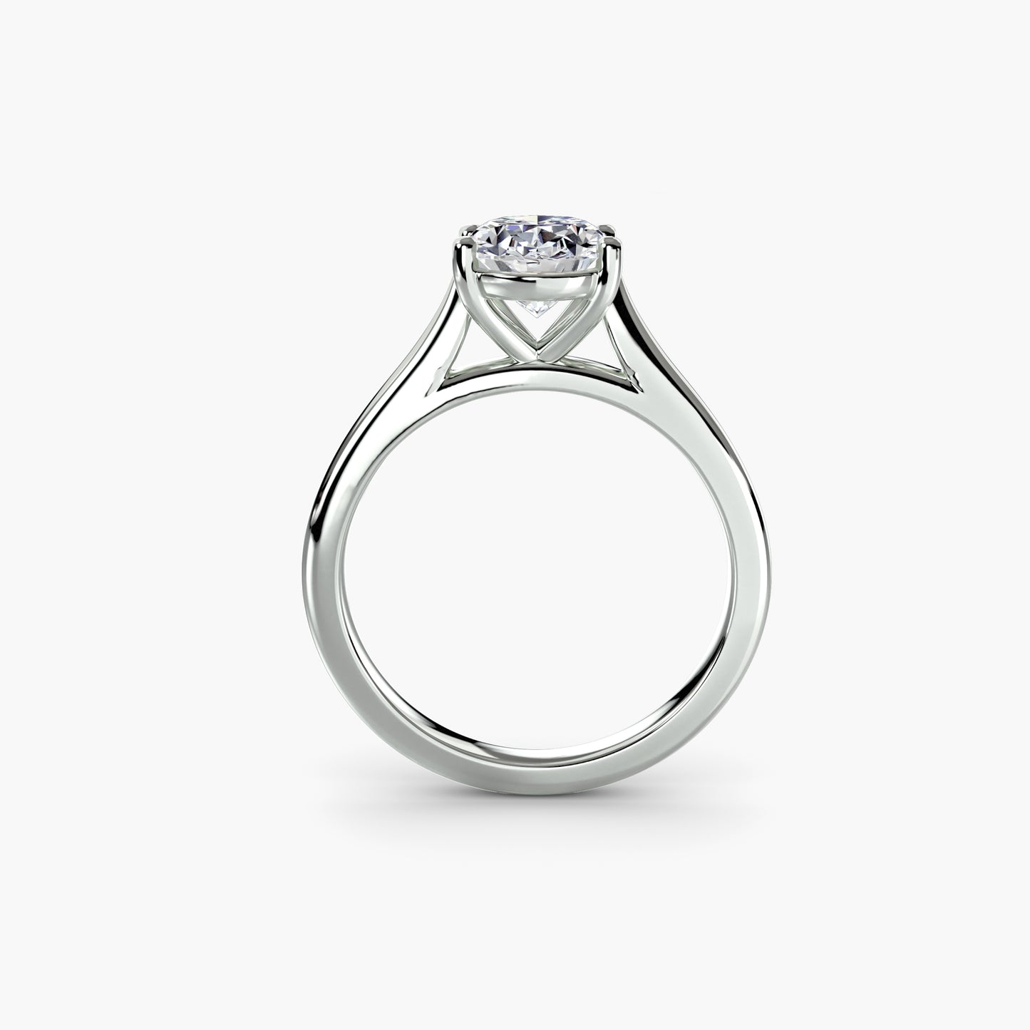 솔리테어링1 Oval 0.5-3.0 ct Platinum