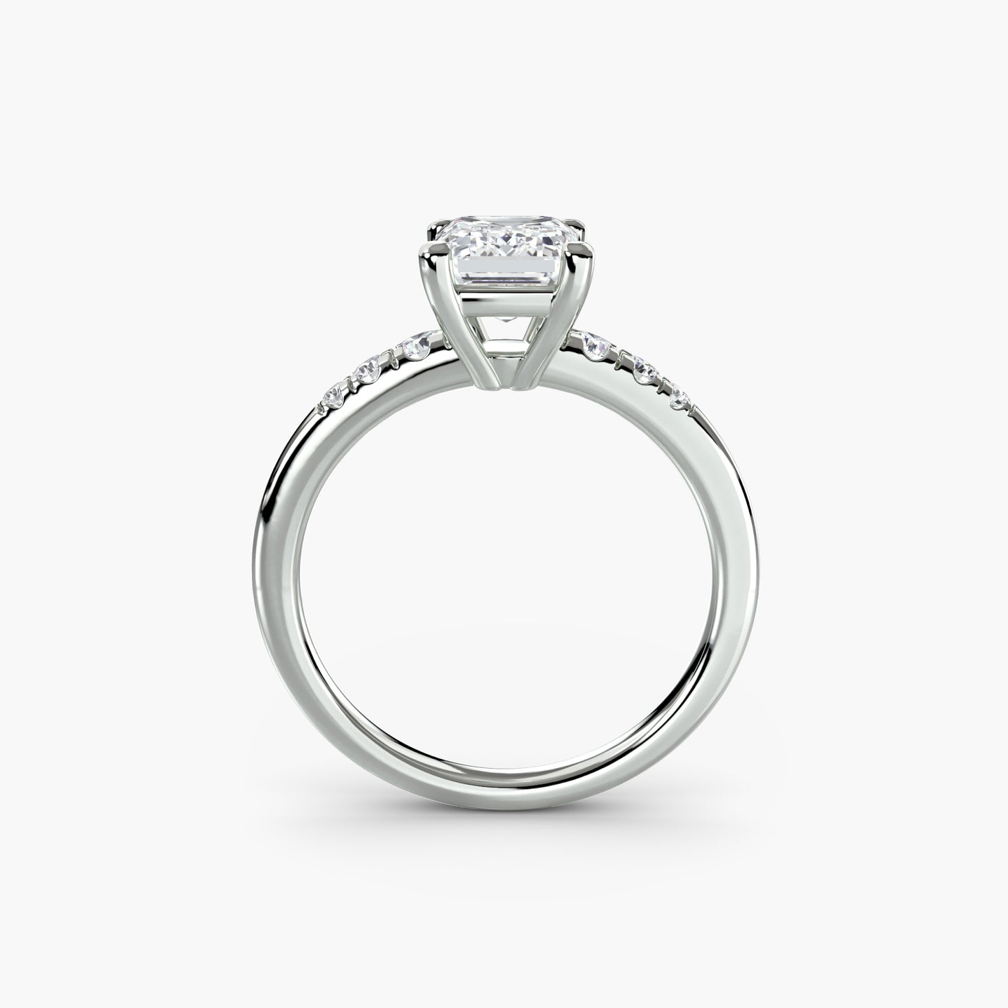 숄더 악센트 Emerald 0.5-3.0 ct 14K WG